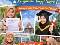 SELAMAT KEPADA SISWA YANG DITERIMA DI PTN JALUR SNBP
