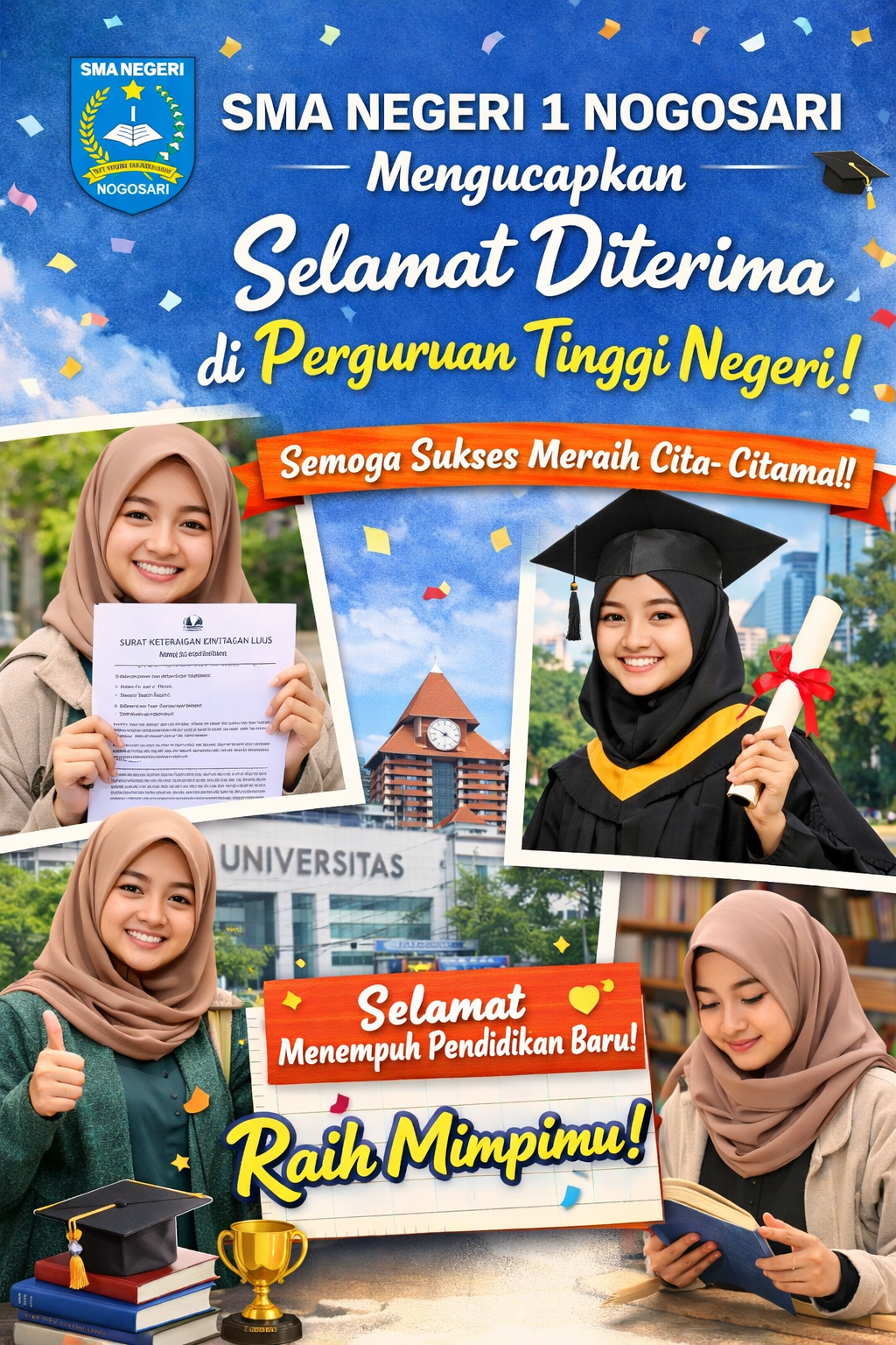 SELAMAT KEPADA SISWA YANG DITERIMA DI PTN JALUR SNBP