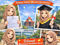 SELAMAT KEPADA SISWA YANG DITERIMA PERGURUAN TINGGI MELALUI JALUR SPAN PTKAIN
